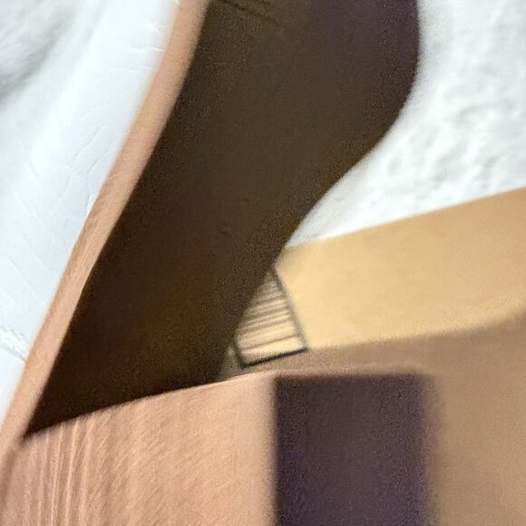 Womens Slip on Ankle Boots V Cutout Pointed Toe Chunky Mid Heel Booties Size 8.5 - Picture 13 of 13